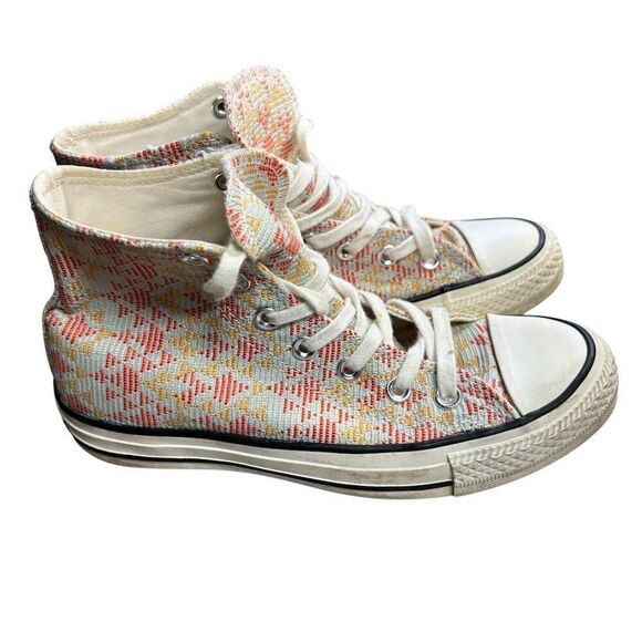 Converse Chuck Taylor All Star High Top Sneakers Natural Brake Light Size 7 - Picture 1 of 7